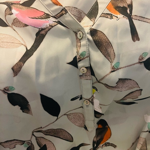 ZARA BASIC lovely bird blouse - Picture 4 of 4